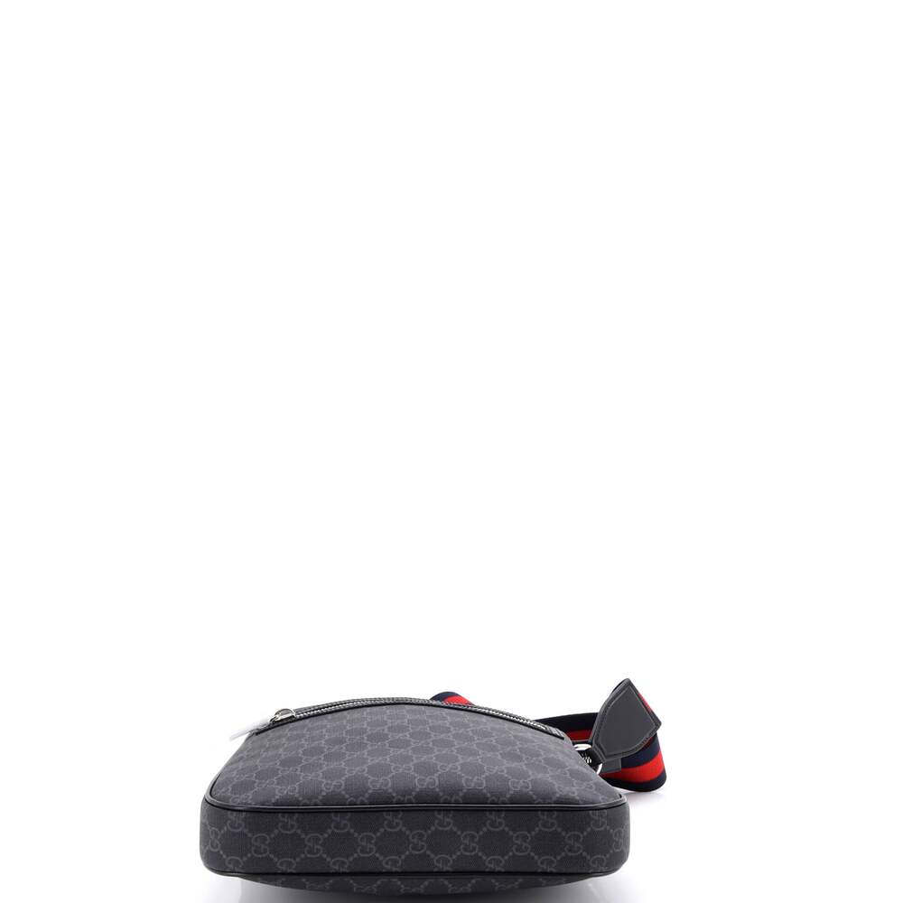 Gucci Web Strap Front Zip Messenger Bag #242111G11B - Picture 4 of 6